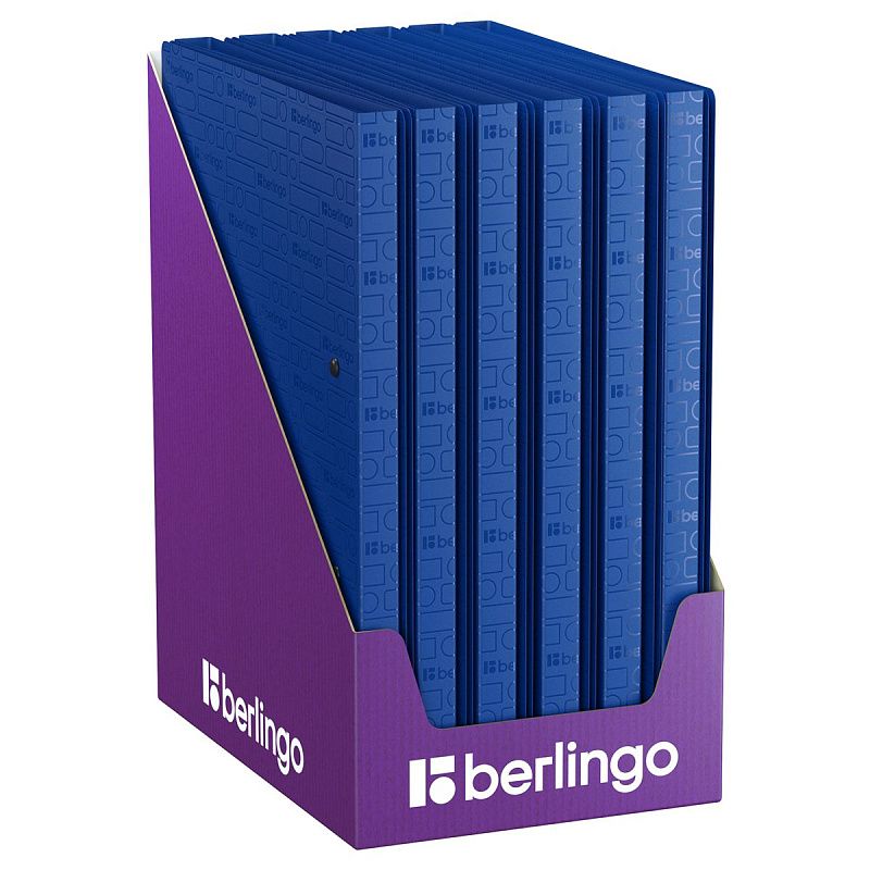 Папка с зажимом Berlingo "Your Way" А4, 17мм, 600мкм, синяя, с внутр. карманом 