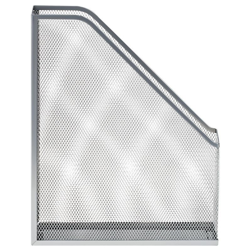 Лоток для бумаг вертикальный СТАММ, металл, серебристый