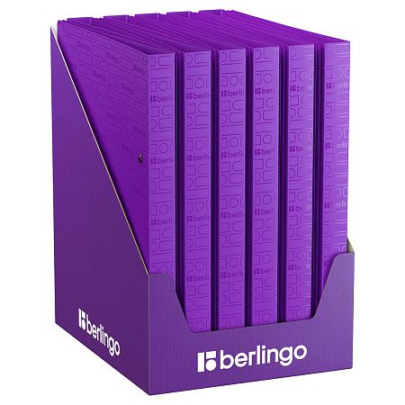 Папка на 2 кольцах Berlingo "Your Way", А4, 24мм, 600мкм, фиолетовая, D-кольца, с внутр. карманом 