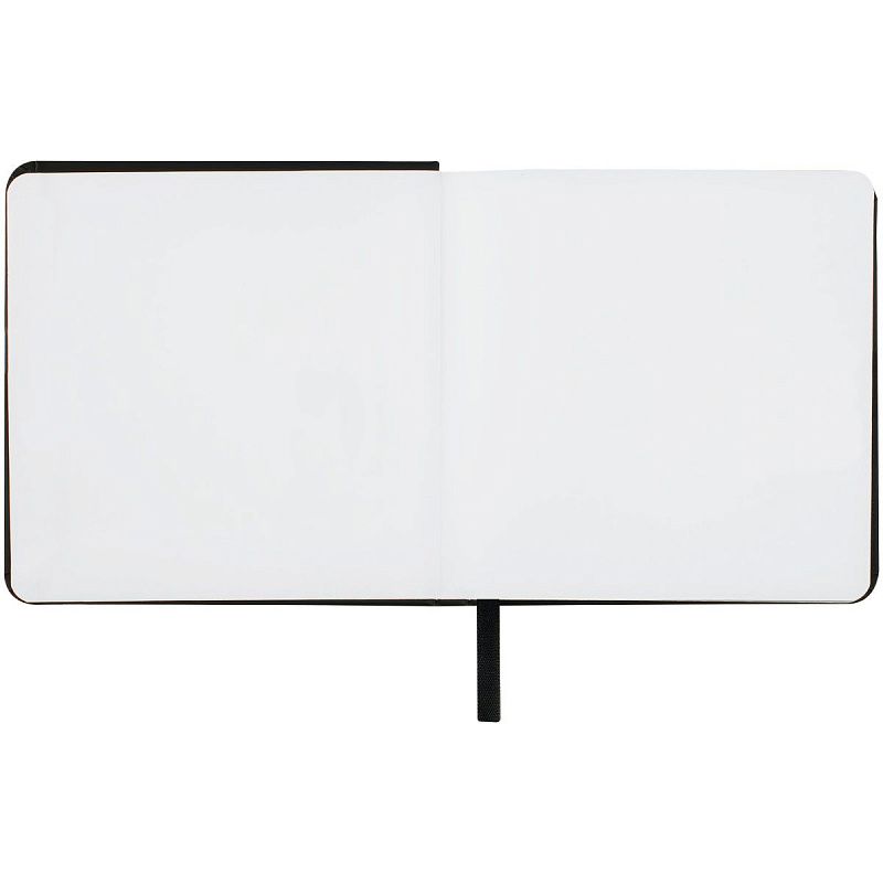 Скетчбук 80л., 120*120 Гамма "Студия", черный, твердая обложка, на резинке, белая, 140г/м2