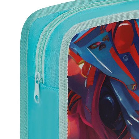 Папка с ручками А4 ArtSpace "Cool Girl", пластик, на молнии, 70мм 