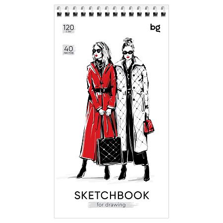Скетчбук 40л. А5 на гребне BG "Fashion", 120г/м2