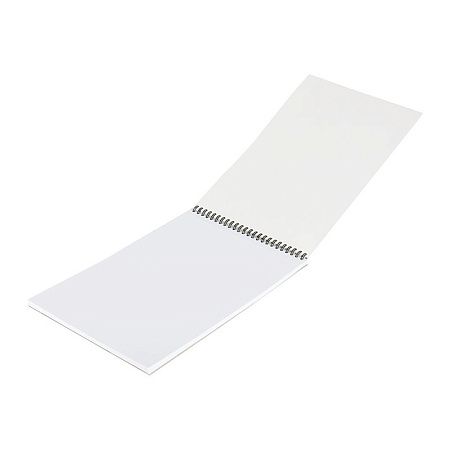 Скетчбук - блокнот 30л., А4 Clairefontaine "Cray ON", на гребне, мелкозерн., 160г/м2