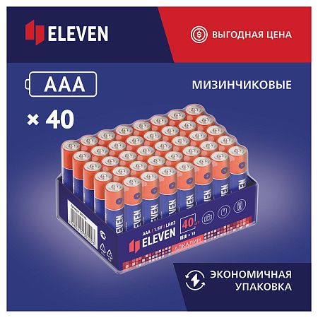 Батарейка Eleven AAA (LR03) алкалиновая, OS40