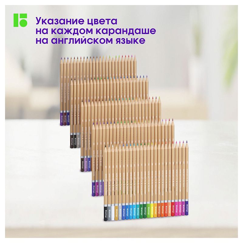 Карандаши цветные Berlingo "SuperSoft. Pro" 120цв., круглые, заточен., картон, европодвес