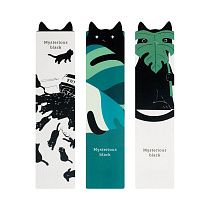 Закладки для книг, 3шт., 40*180мм, MESHU "Cat ink"
