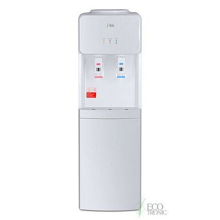 Кулер для воды ECOTRONIC J21-LCE напольный, НАГРЕВ/ОХЛАЖДЕНИЕ ЭЛЕКТРОННОЕ, шкаф, 2 крана белый 12562