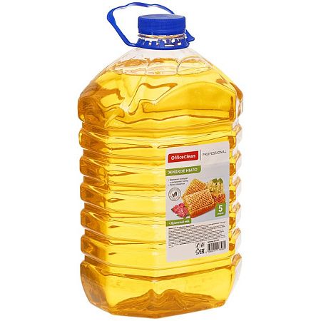 Мыло жидкое OfficeClean Proffesional "Душистый мед", ПЭТ, 5л 