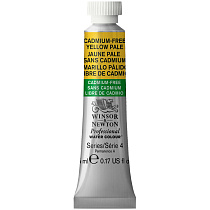 Акварель художественная Winsor&Newton "Professional", 5мл, туба, №907 бескадмиевый бледно-желтый