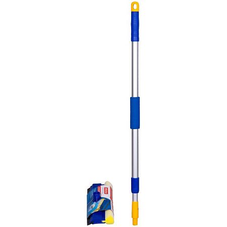 Стекломойка OfficeClean Professional, алюм. телеск. ручка 76-125см, раб. часть 25см (стяжка,губка,ручка)