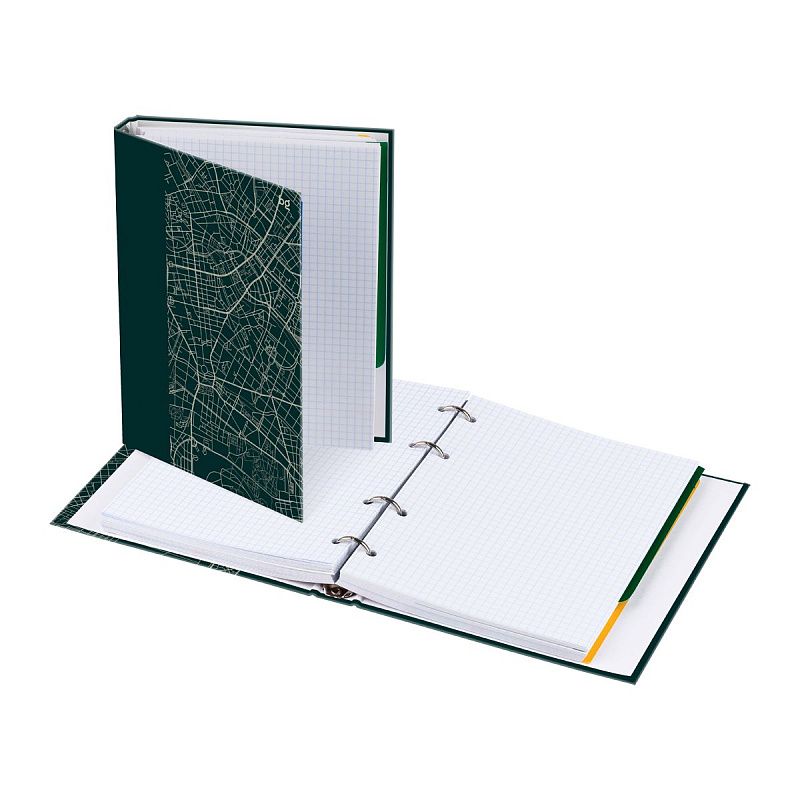 Тетрадь на кольцах А5, 240л., BG "Карта города", с разделителями, глянцевая ламинация