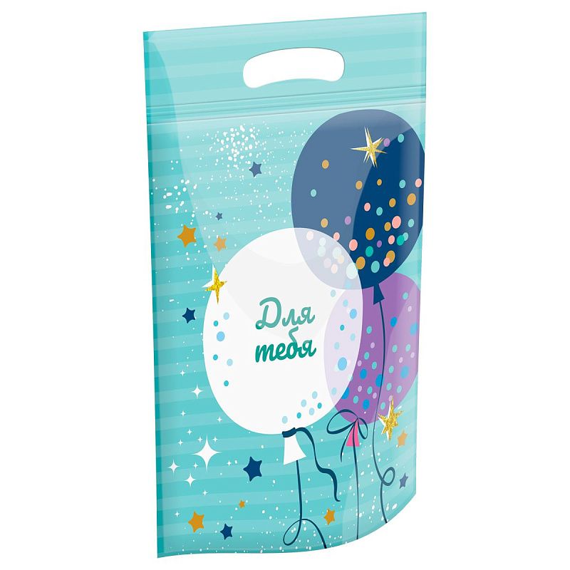 Набор подарочных пакетов 15*22 см, зип-лок, MESHU "For you", 36шт.