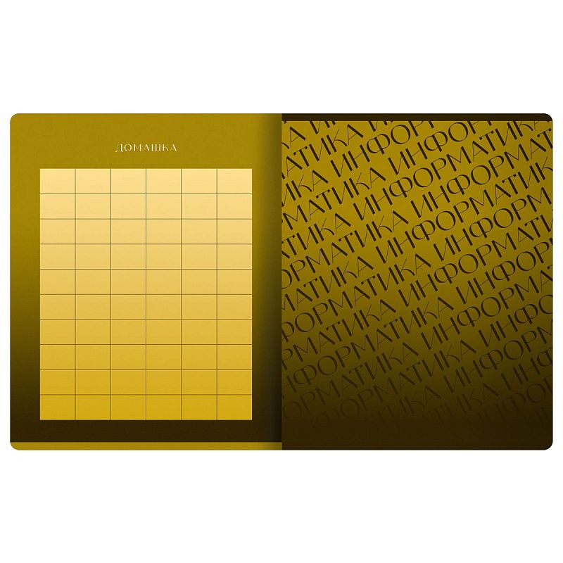 Тетрадь предметная 48л. BG "Темное стекло" - Информатика, конгрев, твин-лак, 70г/м2