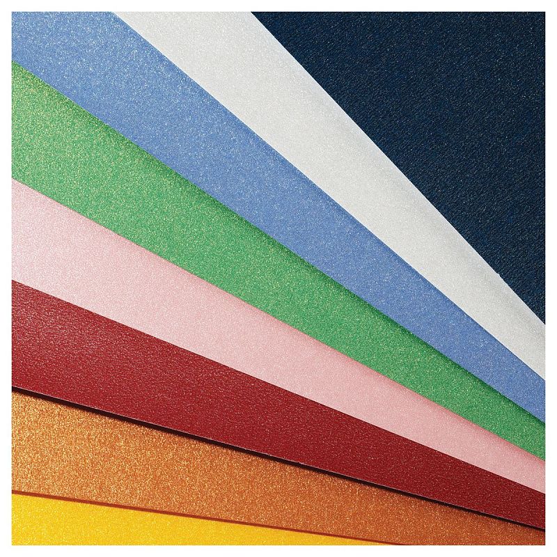 Цветная бумага А4, Мульти-Пульти, 8л., 8цв., перламутровая, в папке, "Енот в космосе"