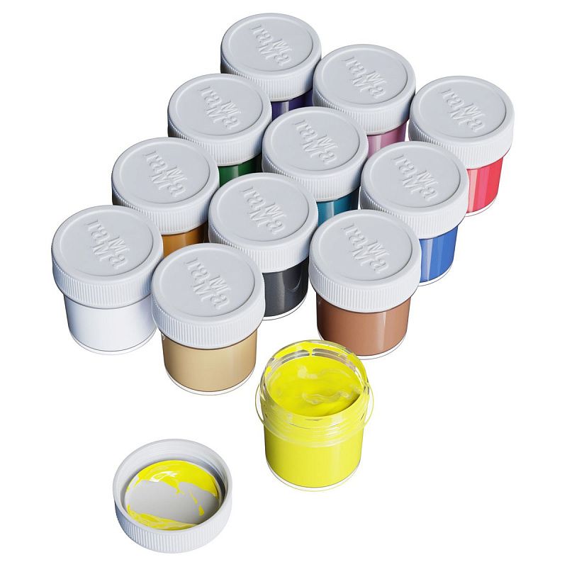 Гуашь Гамма "Юный художник NEW", 12 цветов, 17,5мл, картон. упаковка