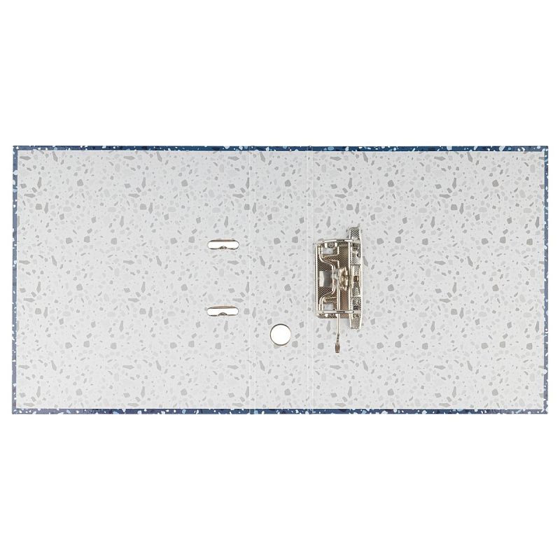 Папка-регистратор СТАММ "Стандарт", 50мм, бумвинил, с карманом на корешке, синяя 