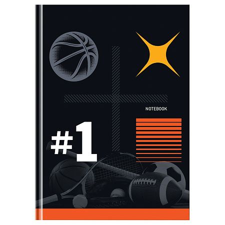Бизнес-блокнот А5, 80л., BG "Sport format", soft-touch ламинация