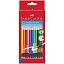 Карандаши цветные стираемые Faber-Castell, 12цв., заточен., картон, европодвес