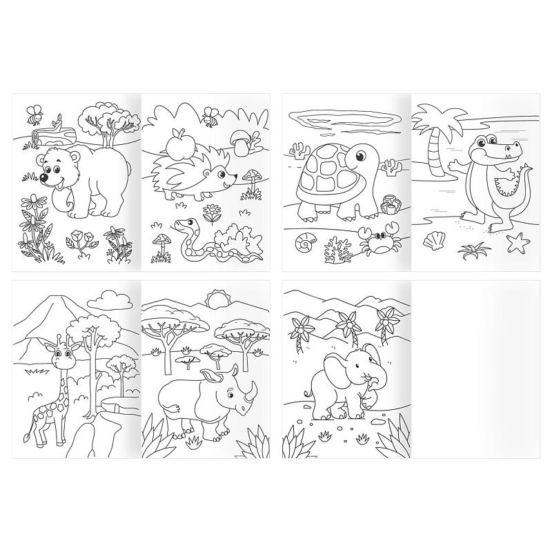 Раскраска А4, 16 стр., ТРИ СОВЫ "Любимая раскраска"