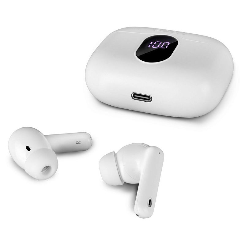 Наушники с микрофоном беспроводные Sven E-310B, TWS Bluetooth, разъем Type-C, белый