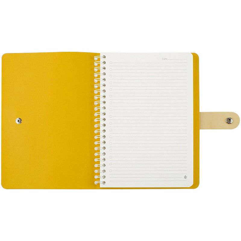 Записная книжка А5 96л. ЛАЙТ, кожзам, скрытый гребень, Greenwich Line "Pastel. Yellow", блок в линию