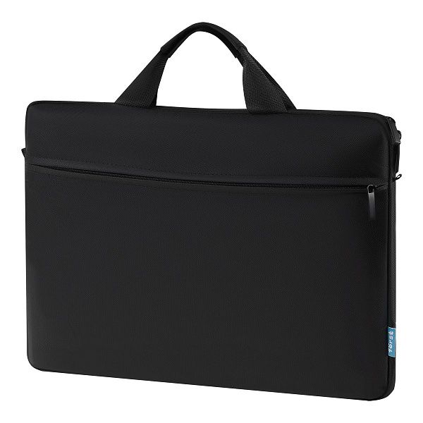 Сумка для ноутбука 17,3" Först "Basic Black", полиэстер, черный, мягкий подклад, внешнее отделение
