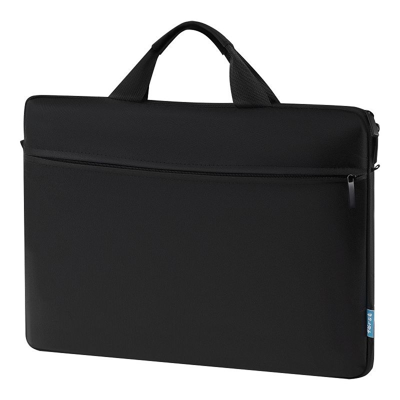 Сумка для ноутбука 15,6" Först "Basic Black", полиэстер, черный, мягкий подклад, внешнее отделение