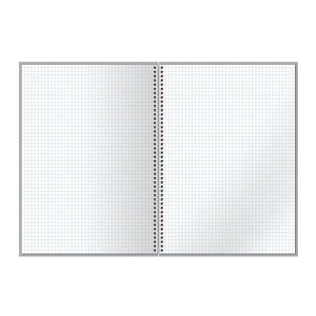 Тетрадь 80л., А4 клетка на гребне BG "My prints", матовая ламинация, твердая обложка