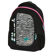 Рюкзак Först F-Trend "Fashion zebra" 40*29*18см, 2 отделения, 3 кармана, эргономичная спинка