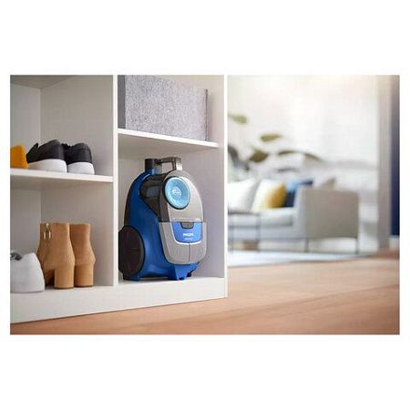 Пылесос PHILIPS XB2022/01 с контейнером "циклон", 1800 Вт, мощность всасывания 360 Вт, синий