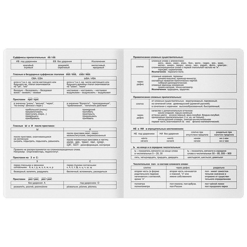Тетрадь предметная 48л. BG "Гармония знаний" - Русский язык, soft-touch ламинация