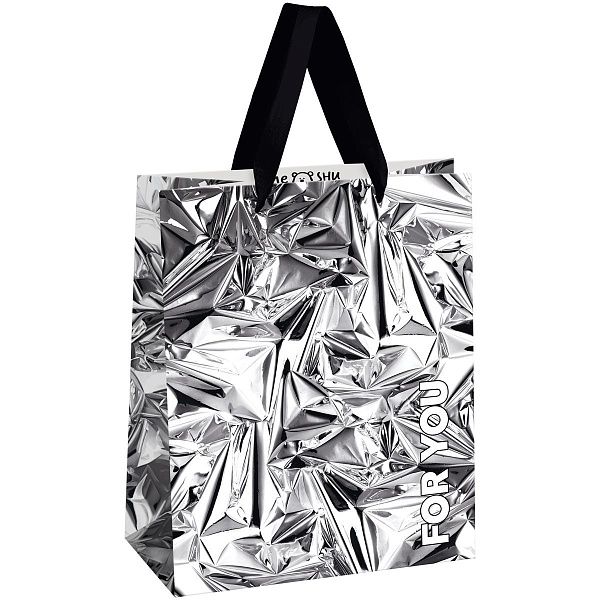 Пакет подарочный 18*23*10см MESHU "Shine",  матовая ламинация