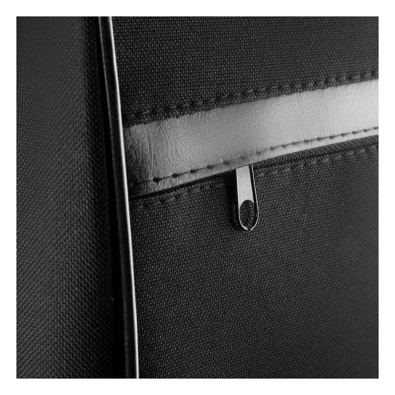 Сумка деловая OfficeSpace "Ancona" ткань, черный, 2 отделения, молния 