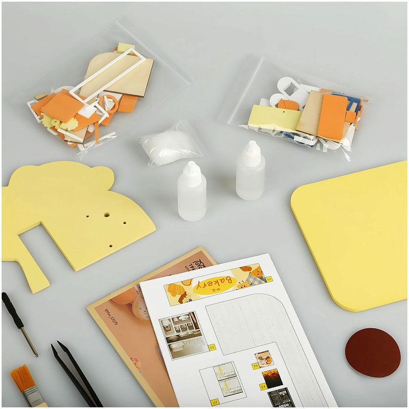 Сборная модель ТРИ СОВЫ, Румбокс "Кондитерская", 15*15*19см, картонная коробка