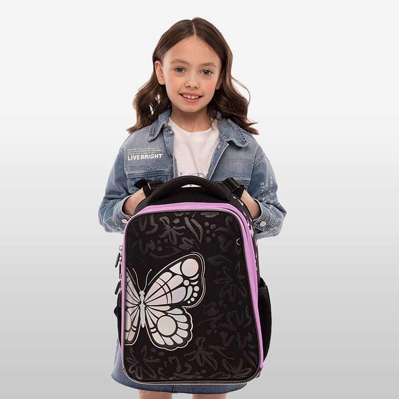 Ранец Berlingo Expert "Butterfly Effect" 37*28*16см, 2 отделения, 2 кармана, анатомическая спинка 