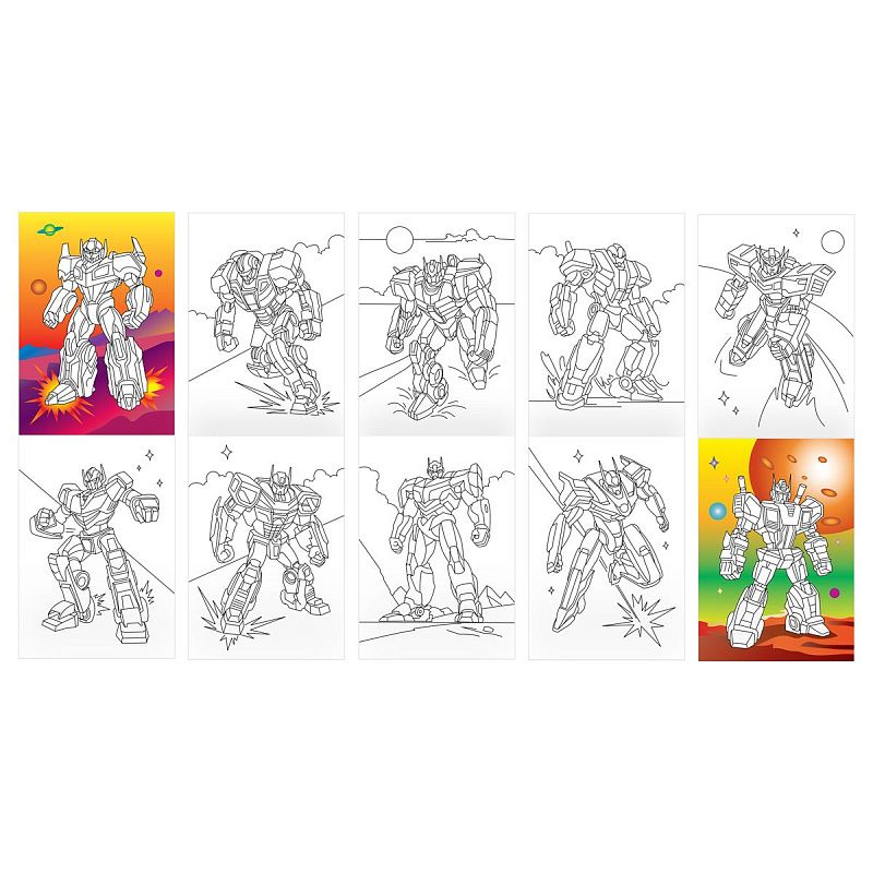 Раскраска А5, 10 стр.  ТРИ СОВЫ "Автомобили", горизонтальные