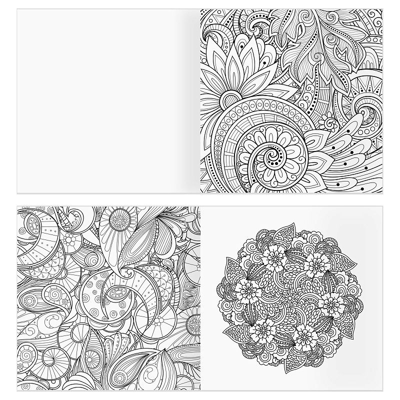 Раскраска для взрослых 228*228, 64 стр., ТРИ СОВЫ "Антистресс-терапия. Узоры", склейка