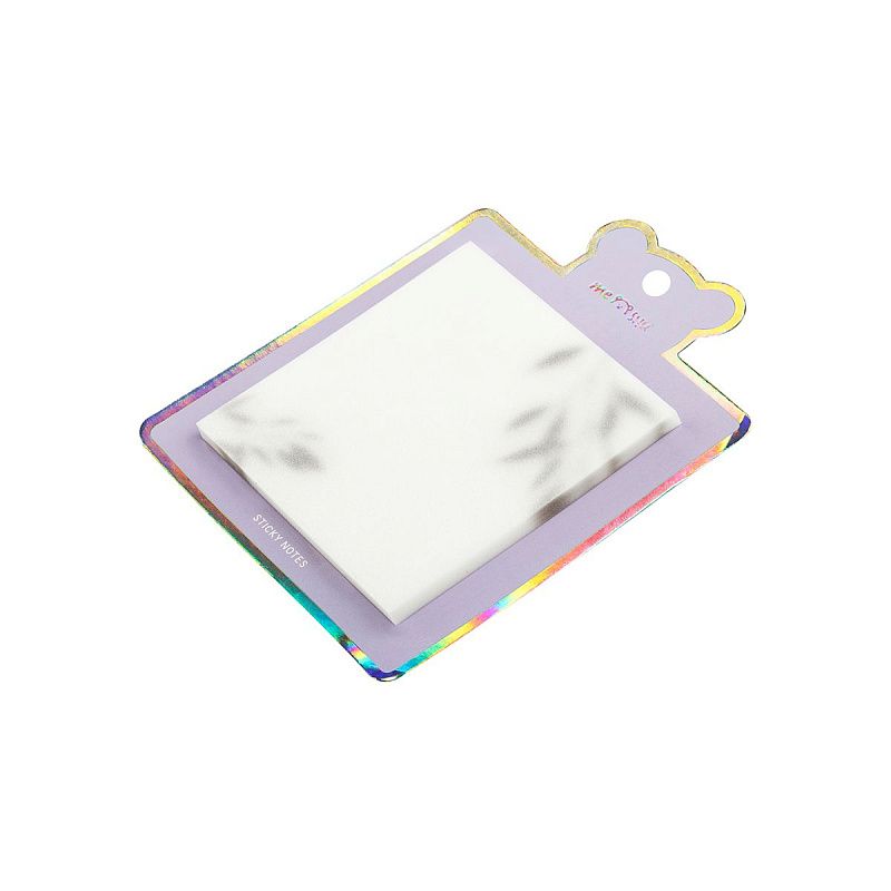 Самоклеящийся блок MESHU "Shadow", 76*76 мм, 50 л., прозрачный, блестящий, европодвес