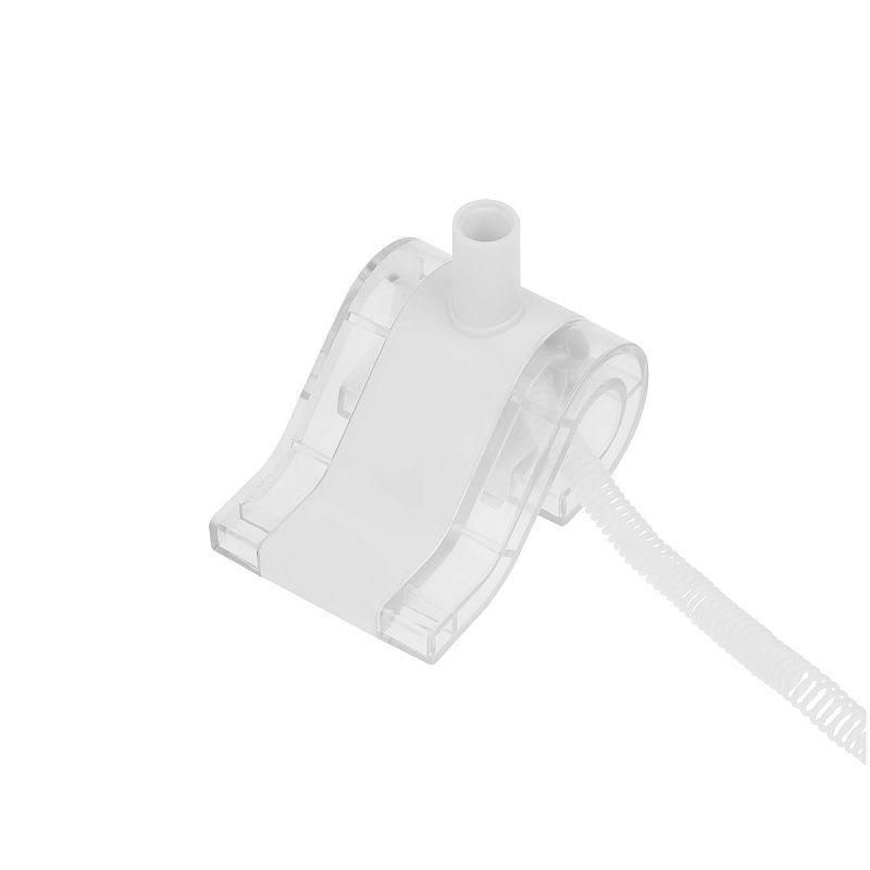 Ручка шариковая настольная OfficeSpace синяя, 0,7мм, прозрачный корпус, белая подставка, европодвес 