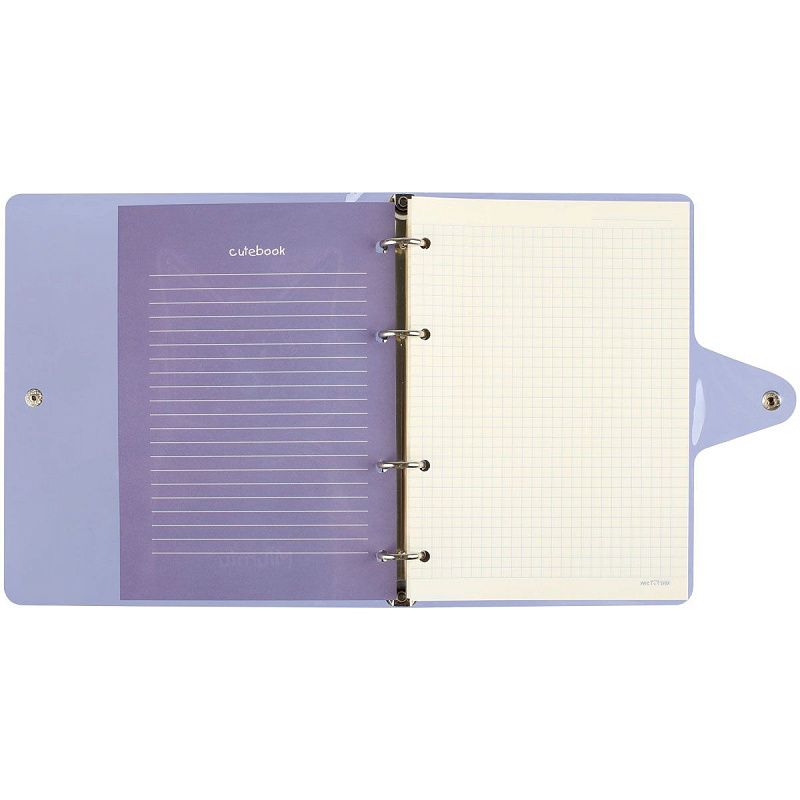 Тетрадь на кольцах 120л., А5, клетка MESHU "Miumiu", с пластиковой обложкой