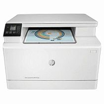 картинка МФУ лазерное ЦВЕТНОЕ HP Color LaserJet M182n "3 в 1", А4, 16 стр./мин, 30000 стр./месяц, сетевая карта, 7KW54A от магазина