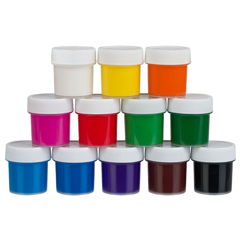 Гуашь с наклейками Мульти-Пульти "Чебурашка-2", 12 цветов, 17,5мл, картон