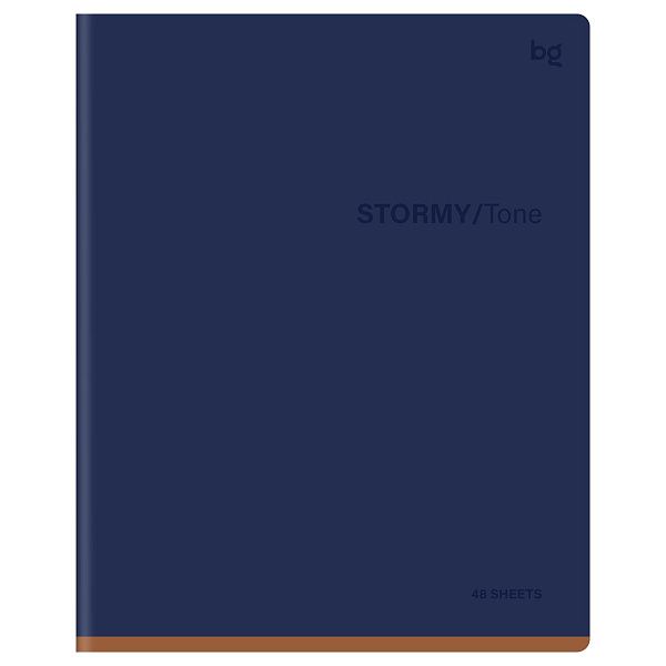 Тетрадь 48л., А5, клетка BG "Stormy", матовая ламинация, выб.лак
