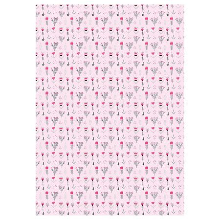 Упаковочная бумага глянц. 70*100см, MESHU "Stylish", 80 г/м2, ассорти, 5 дизайнов