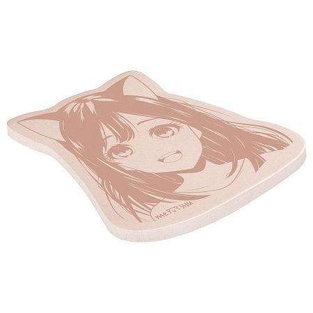 Самоклеящийся блок фигурный MESHU "Anime girl", 40л., европодвес, ассорти