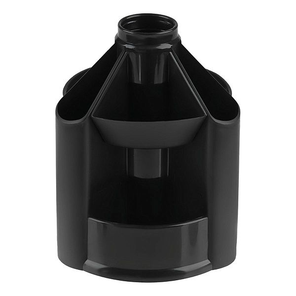 Настольная подставка СТАММ "Mini Desk", пластиковая, вращающаяся, черная