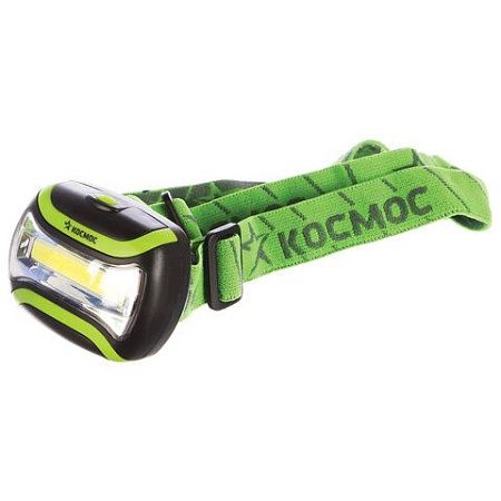 Фонарь налобный КОСМОС, 3 Вт LED, 3 режима, питание 3хAАA (в комплект не входят), KOC-H3WCOBLED