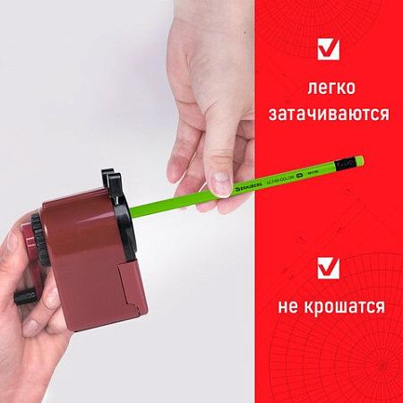 Набор карандашей чернографитных BRAUBERG "ULTRA COLOR" 4 шт., HB, с ластиком, пластиковые, 181709 