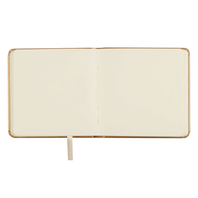 Скетчбук 80л., 120*120 Гамма "Студия", золото, твердая обложка, на резинке, слоновая кость, 140г/м2