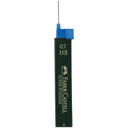 Грифели для механических карандашей Faber-Castell "Super-Polymer", 12шт., 0,7мм, HB 